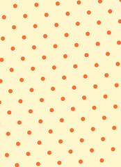 Orange Polka Dot Pattern Vertical Background © Annie