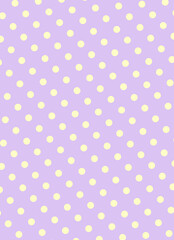 Pastel Purple and Yellow Polka Dot Pattern © Annie