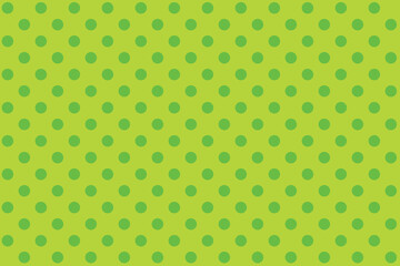 abstract Green colour polka dots on Olive Drab colour background pattern design. © Pisan
