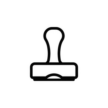 Office binder clip icon for document management and professional productivity tasks