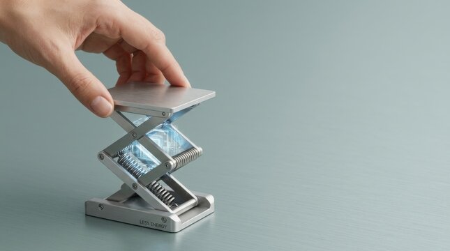 Hand holding silver clock representing energy-efficient ai through enhanced mechanical design for optimal performance