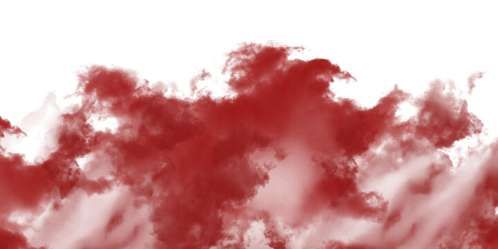 Abstract red smoke png . Red color clouds transparent 