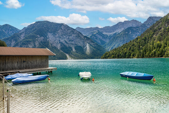 Boote am Plansee, Reutte &Ouml;sterreich