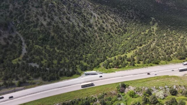 Aerial Views of Tosya Surrounded by Anatolian Landscapes