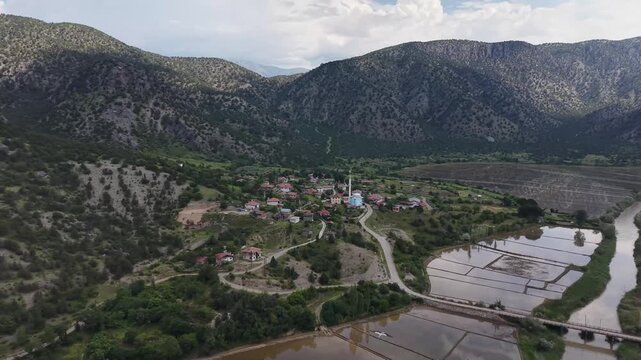 Aerial Views of Tosya Surrounded by Anatolian Landscapes