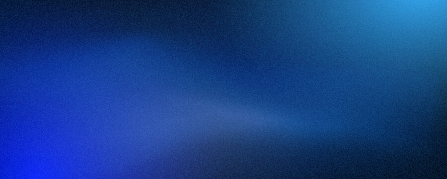 Dark blue sky gradient background with a noise effect.A grainy sky-color transition, soft blur, a cool, fluid texture. A winter banner and cover design featuring a smooth gradient. Vector illustration