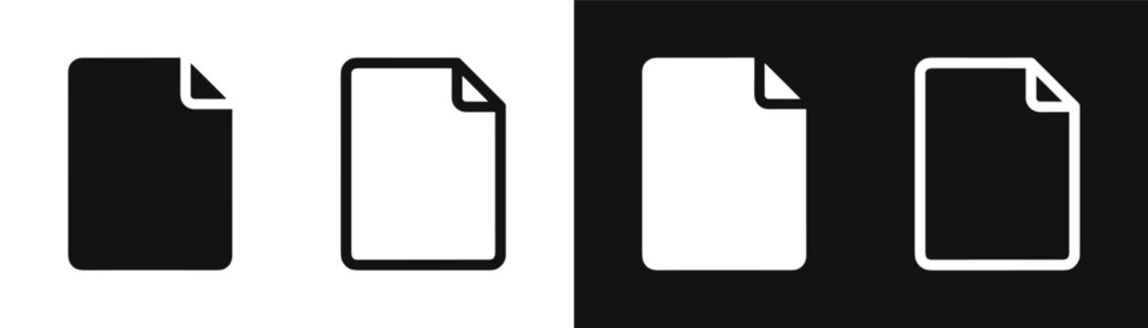 Document File Paper Icon Set