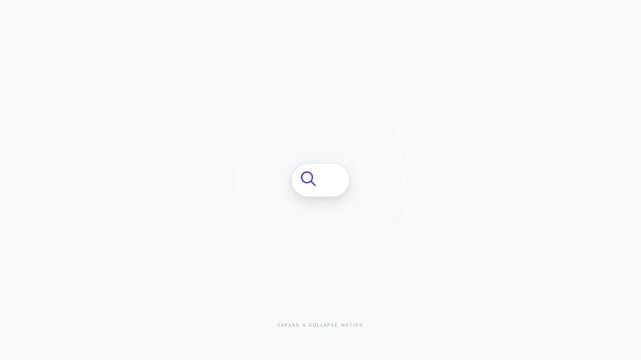 Minimalist search bar user interface elements on white background