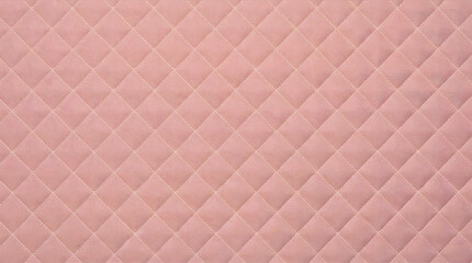 Fototapeta premium Dusty rose quilted diamond stitch fabric texture background