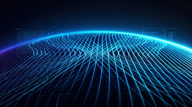 Global Digital Network and Big Data Concept