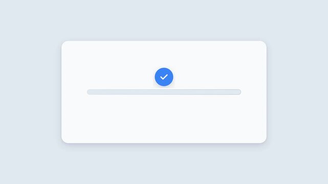 Digital file download progress bar animation sequence