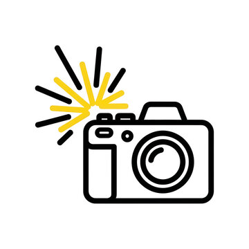 Digital camera with flash burst for creative photography capturing moments in a modern style