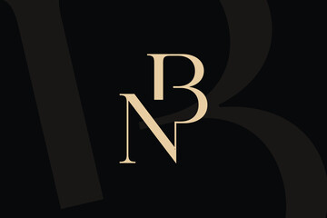 BN or NB letter logo icon design. Classic style luxury initials monogram. © arbuzu