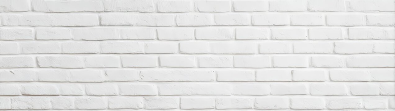 White Brick Wall Texture Background