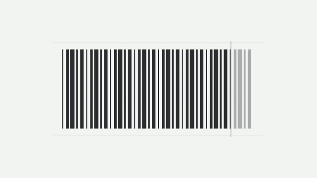 Digital Barcode Scanning Motion Effect