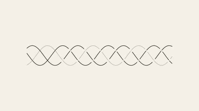 Oscillating Sine Wave Pattern Animation