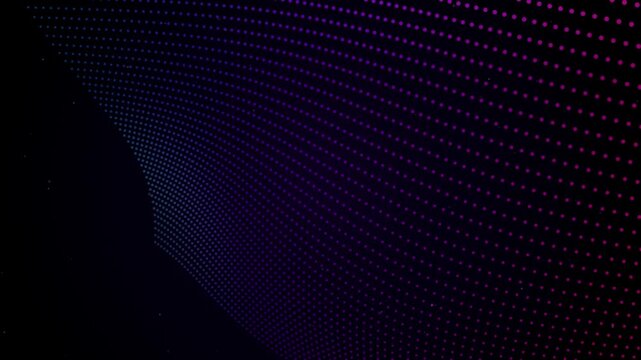 Neon wave lines ripple across a dark background in a looping animation