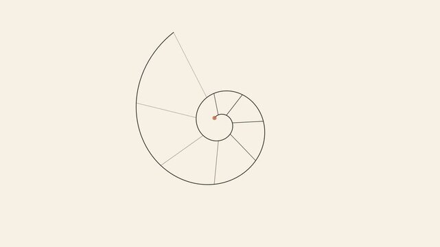 Mathematical Spiral Construction with Moving Point