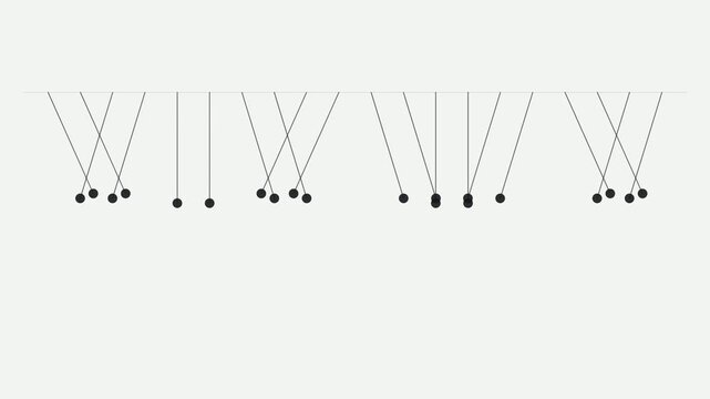 Kinetic Pendulum Array in Harmonic Motion
