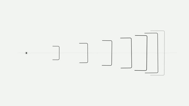 Geometric Rectangular Frames in Rhythmic Pulsing Sequence