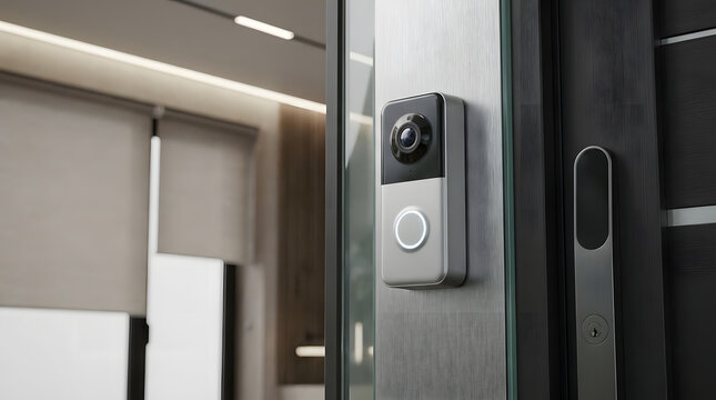 Smart video doorbell and electronic door lock.