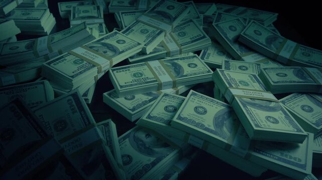 Man Takes Money From Pile 2 Shots