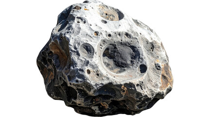meteorite, asteroid, mineral, geology, crater, space rock, lunar rock, moon rock, celestial body, outer space, astronomy, png on transparent cutout, © Ttc
