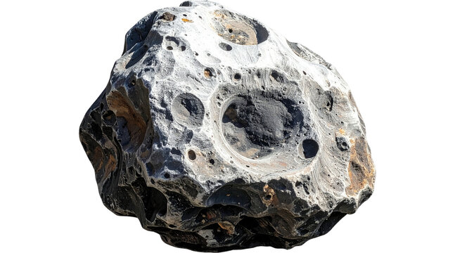 meteorite, asteroid, mineral, geology, crater, space rock, lunar rock, moon rock, celestial body, outer space, astronomy, png on transparent cutout,