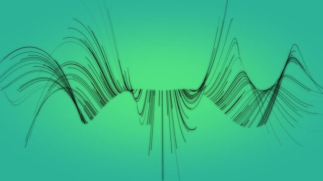 abstract plexus background lines and dots on green background. 