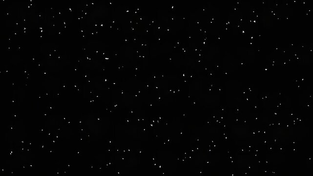 Starry night sky with scattered bright white stars
