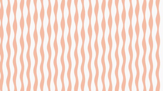 Abstract Background With Wavy Vertical Stripes in Peach and White