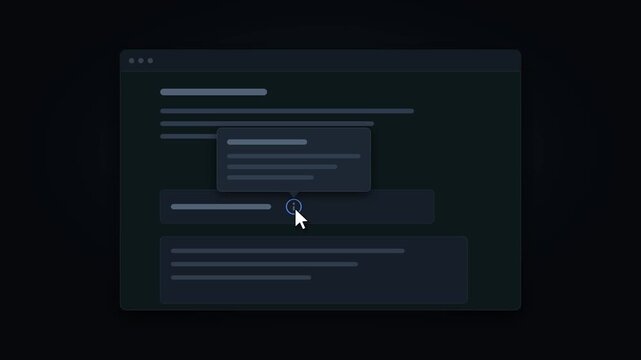 Cursor Hovers Help Icon Tooltip Appears
