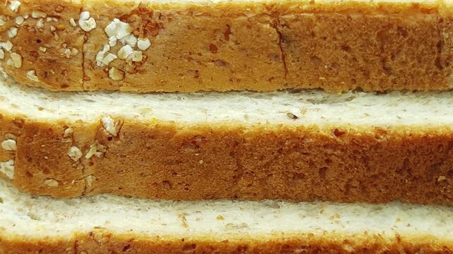 Dense multigrain bread  Sliced multigrain loaf
