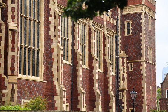 Lincoln's Inn Court landmark building in London, UK. Honourable Society of Lincoln's Inn is one of four Inns of Court in London associating barristers of England and Wales.