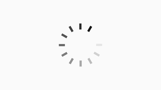 Black loading wheel animation . Animated circle loading gif video icon. concept with alpha channel. Loading circle animation. Seamless Loop. Dots, circle and animation icon.