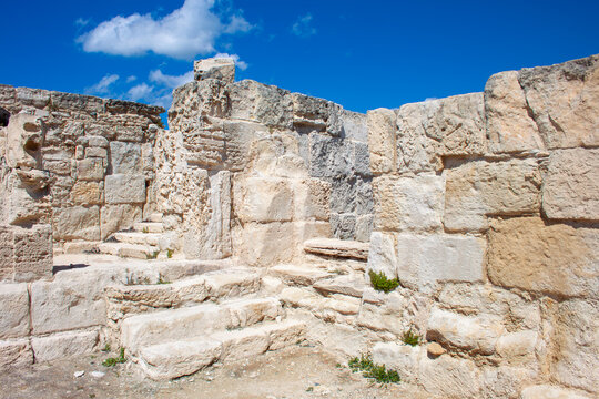 Kourion ancient Amphitheater near Lemesos city in Cyrpus (Akrotiri area)