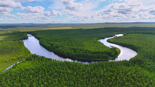 Vikajarvi Landscape, Finnish Lapland