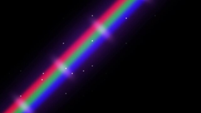 Violet Prism Diagonal Light Leak on Dark Background