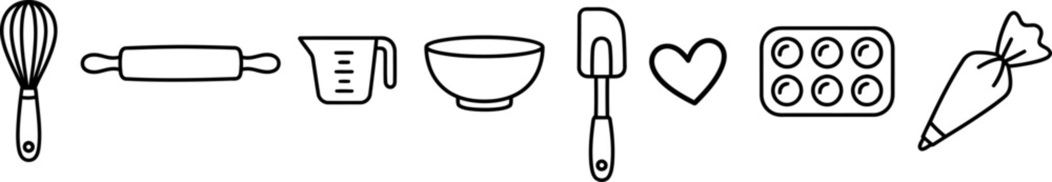 Essential baking tools set