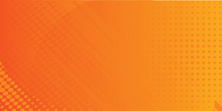 Abstract Orange Circle Background with Modern Geometric Vector Design