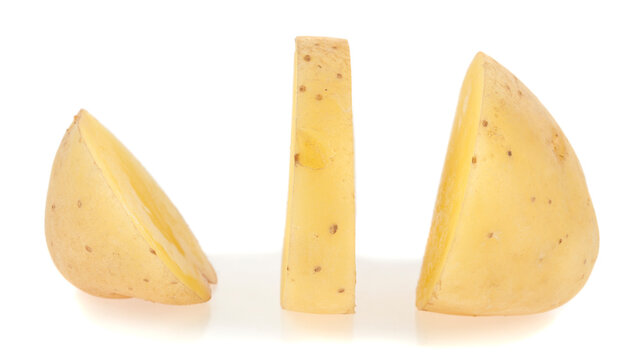 Potato isolated on a white background.