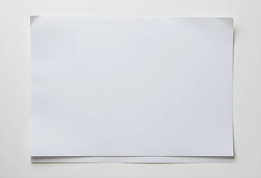 Blank paper mockup, minimalist design and creative workspace concept, empty white sheet for copy space and branding presentation on a clean background