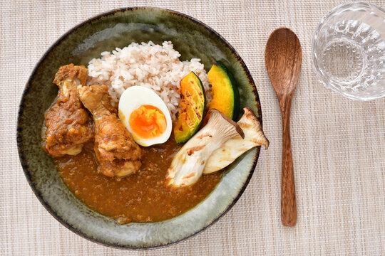 秋のチキンカレーライス④