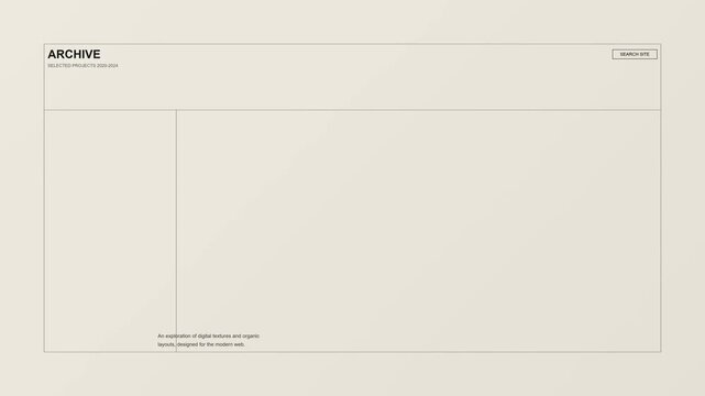 Minimalist web page template with neutral color scheme and clean layout