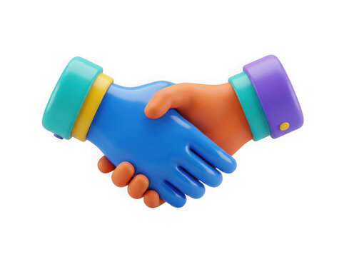 Professional business handshake icon isolated on transparent background for partnership