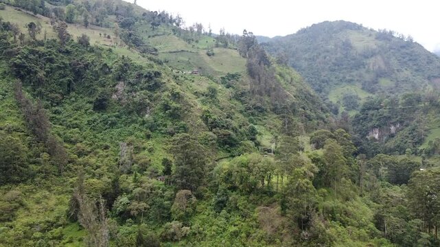 Central Andean Mountain in Combeima Canyon
