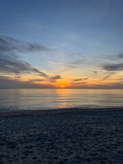 Fototapeta premium sunset on the beach