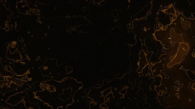Dark Amber Contour Line Motion Background