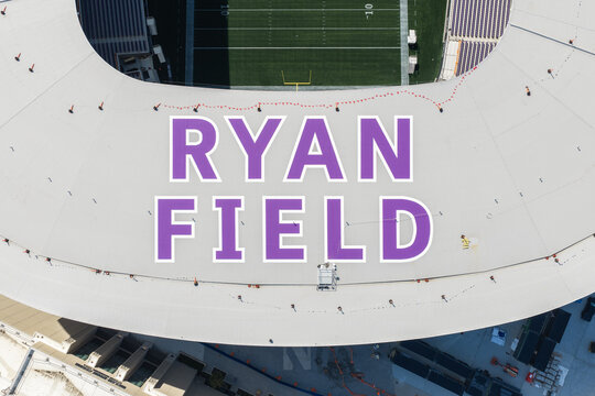 Evanston, IL, USA - August 25, 2026: Ryan Field is the home to the Northwestern University football team and expected to be fully finished in late 2026.