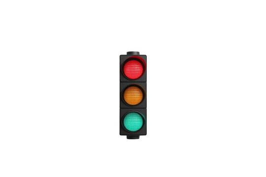 Vertical Traffic Light with Red Yellow and Green Signals